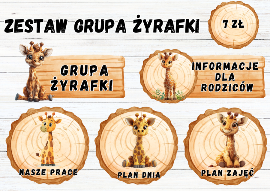 ZESTAW GRUPOWY GRUPA "ŻYRAFKI"
