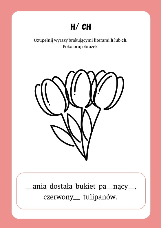 Ortograficzny Dzień kobiet Ortograficzne karty pracy z treningiem grafomotorycznym dla młodszych dzieci.