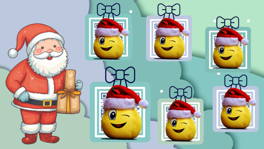 Mikołajki i Boże Narodzenie - karta pracy z grami (kody QR) i zadaniami