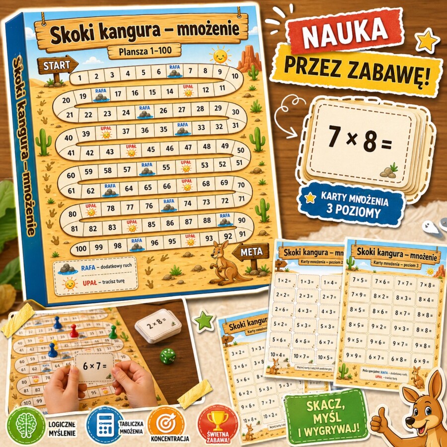 Skoki kangura - mnożenie