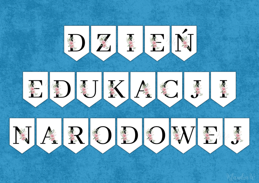 Dzień Edukacji Narodowej - girlanda