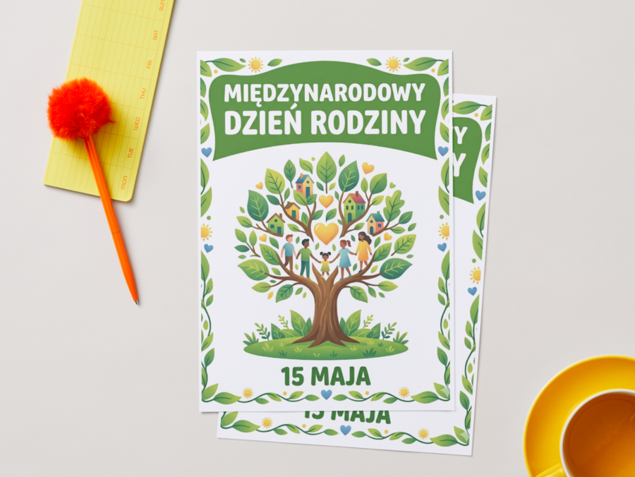 Międzynarodowy Dzień Rodziny – Kompletna Gazetka Szkolna (10 stron A4)