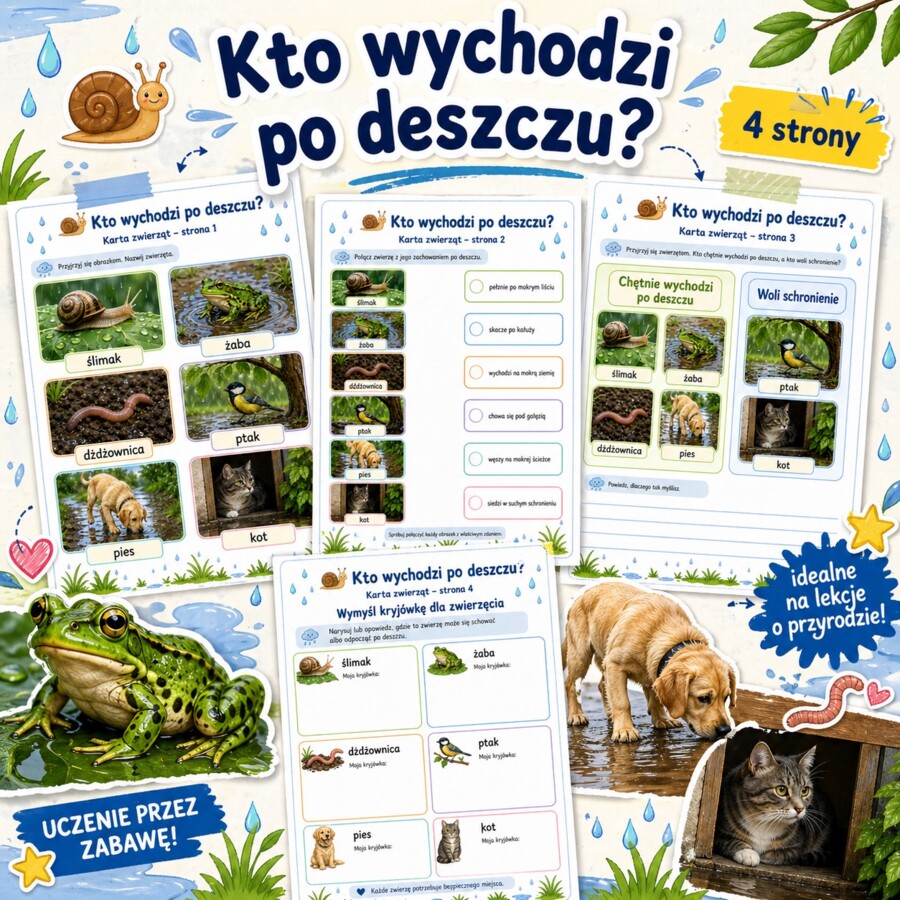 Kto wychodzi po deszczu?