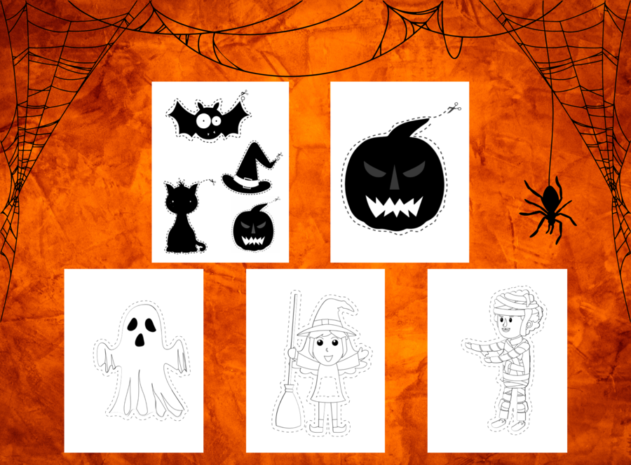 Halloweenowe wycinanki