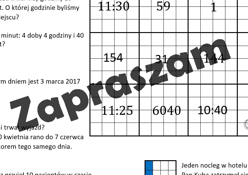 Kodowanie - zegary, kalendarz