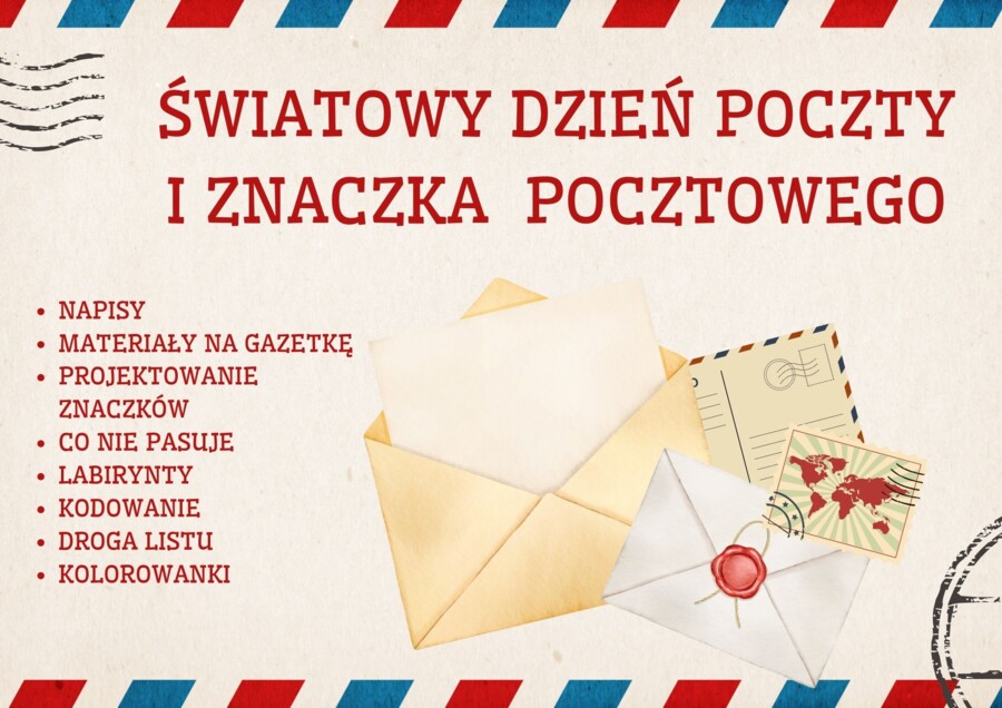 MEGA ZESTAW dzień poczty i znaczka pocztowego 121 stron!