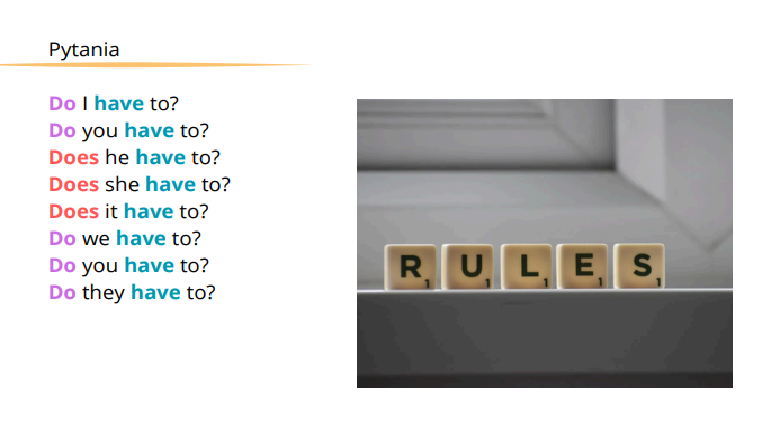 Czasownik have to