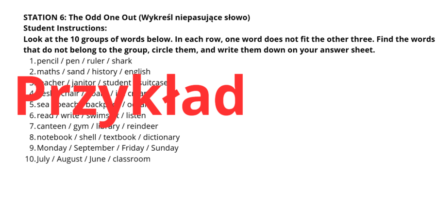 The Mystery of the School Key- stacje dydaktyczne