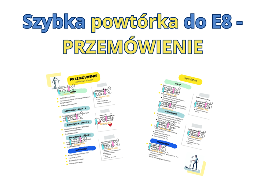 Przemówienie - szybka powtórka przed egzaminem // E8