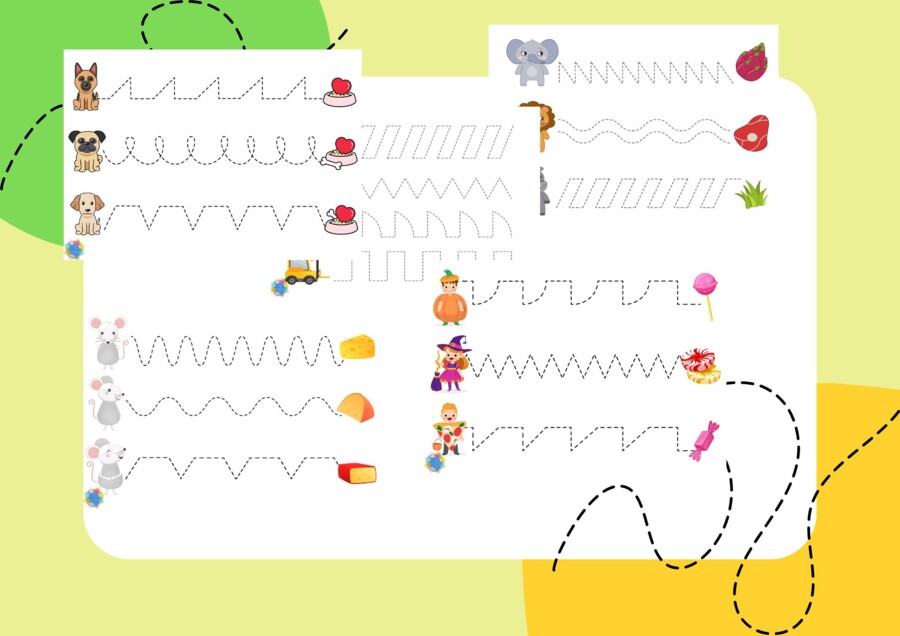 DROGI GRAFOMOTORYCZNE - ĆWICZENIA DLA PRZEDSZKOLAKÓW