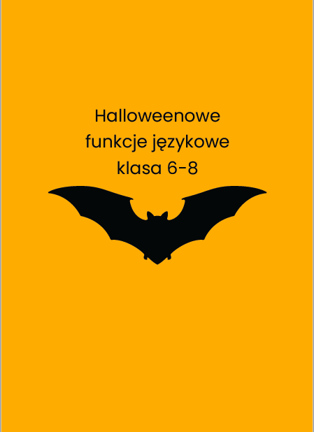 Halloweenowe funkcje językowe klasa 6-8