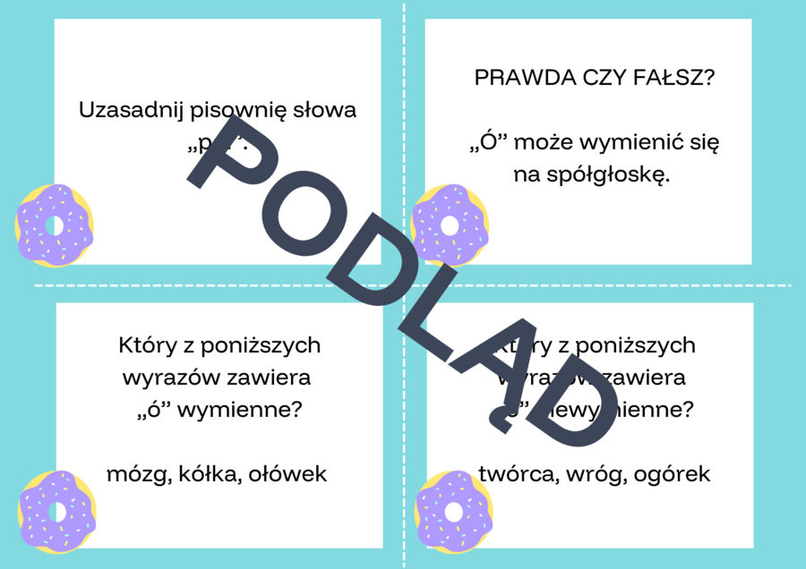 Planszowa gra ortograficzna