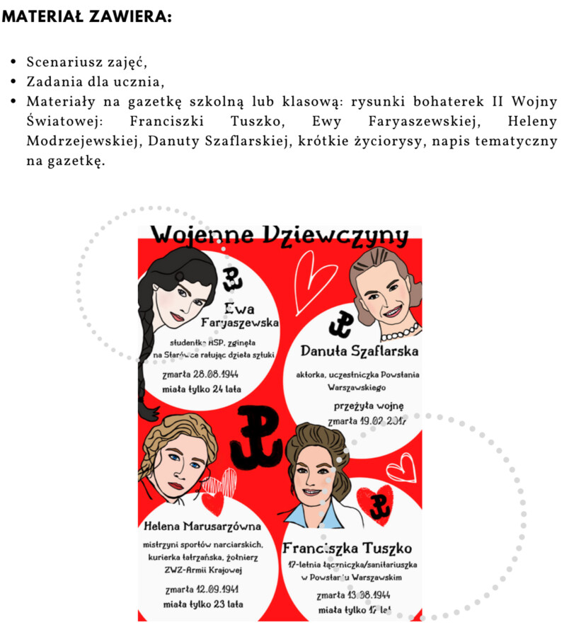 Scenariusz zajęć rewalidacyjnych - angażujących ucznia w życie szkoły,