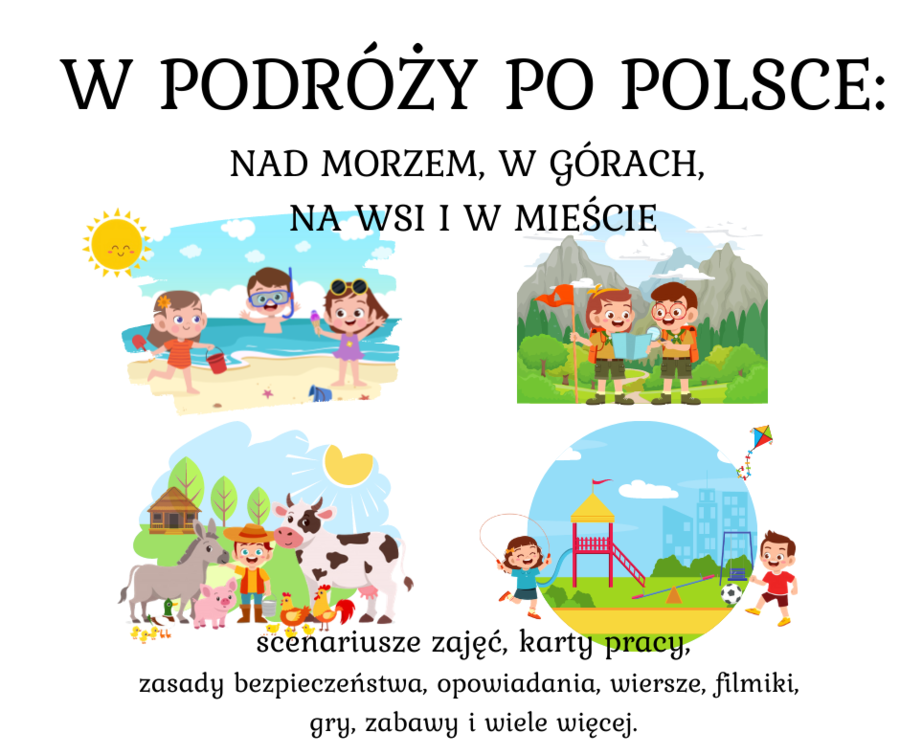 Bezpieczne wakacje - Pakiety wakacyjne: W podróży po Polsce: w górach, nad morzem, na wsi i w mieście