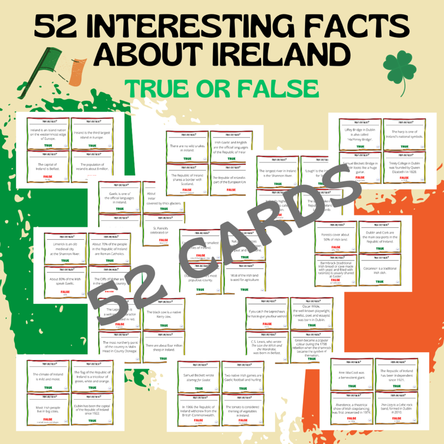 51 FACTS ABOUT IRELAND / TRUE OR FALSE