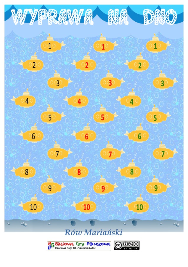 Wyprawa na dno – Gra planszowa