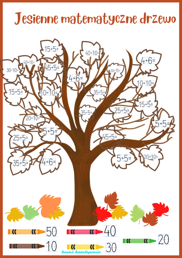 Jesienne drzewo- klasa druga