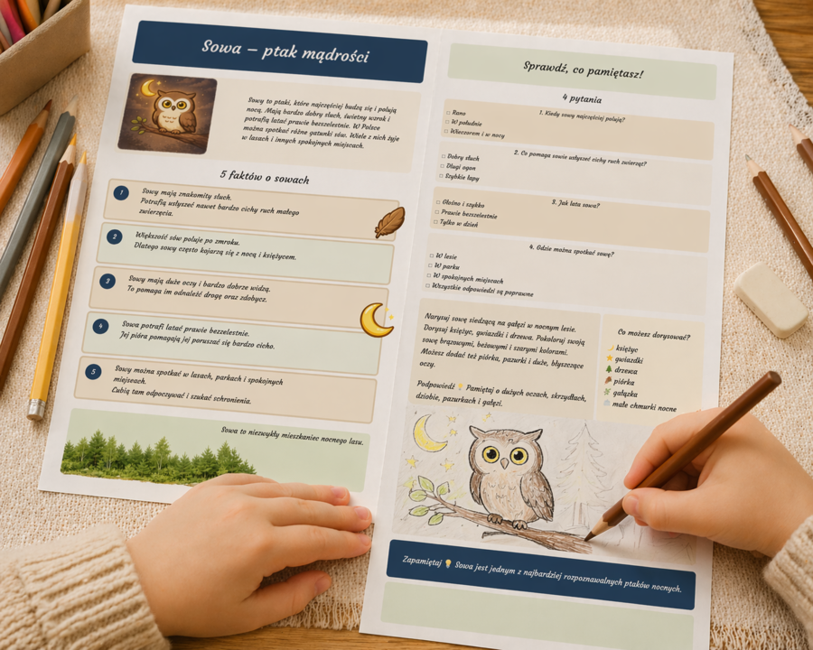 Sowa – ptak mądrości