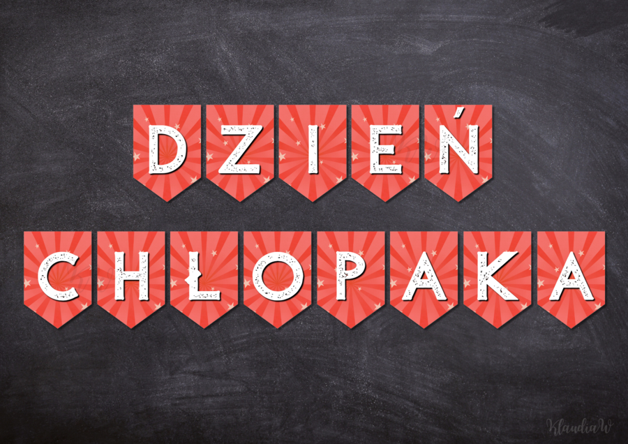 DZIEŃ CHŁOPAKA - GIRLANDA