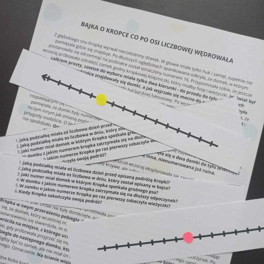 OŚ LICZBOWA - Bajka o Kropce