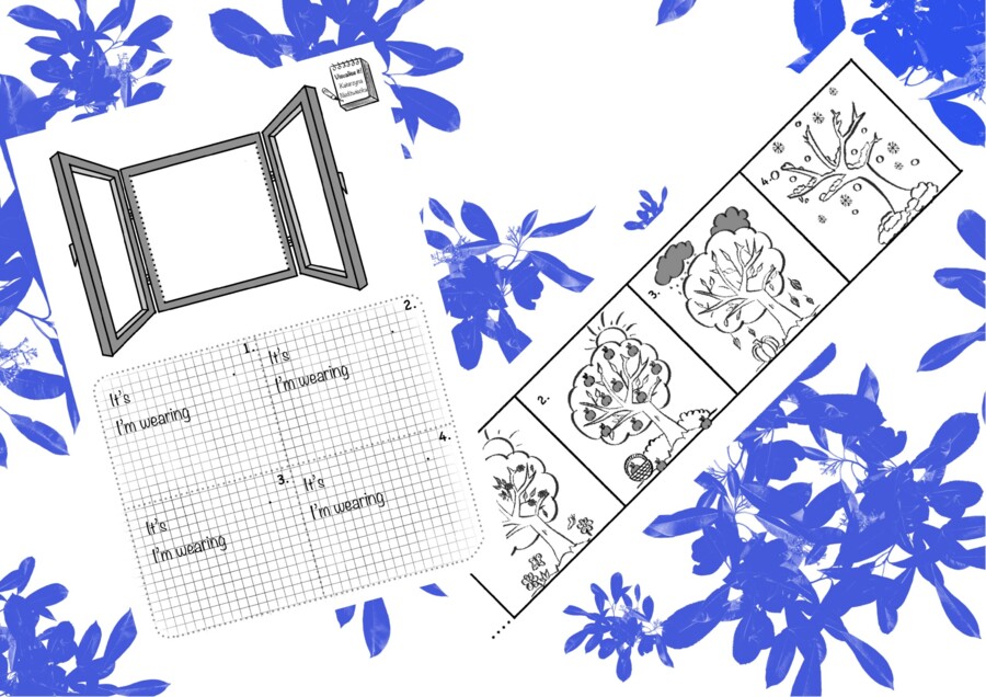 Seasons Clothes Pory roku Ubrania okno karta pracy