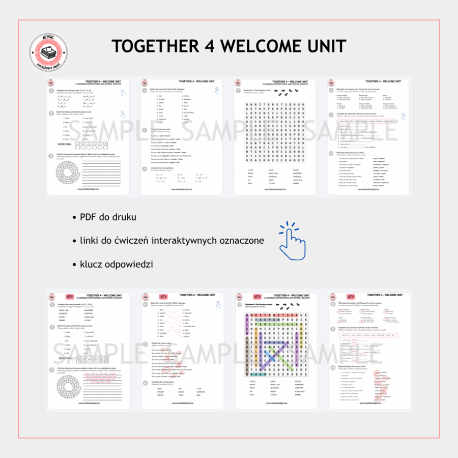 Together 4 Welcome Unit - materiały dodatkowe