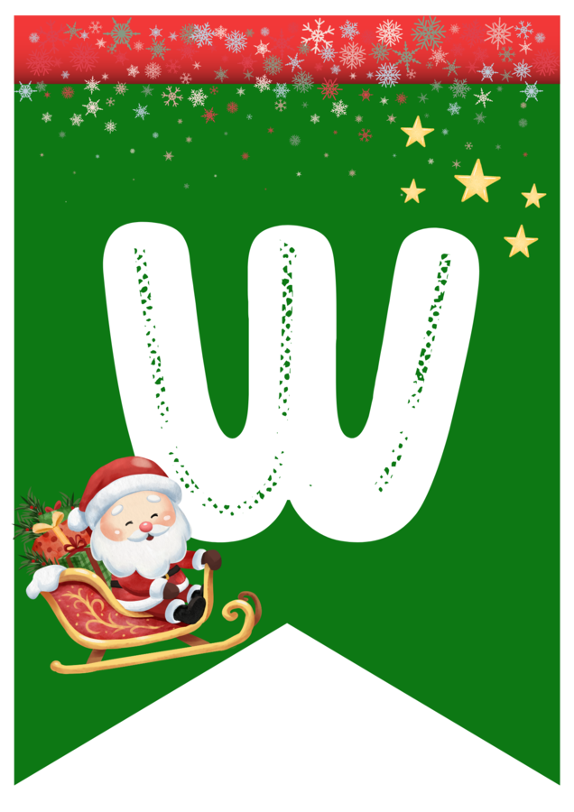 Girlanda „WITAJ ŚWIĘTY MIKOŁAJU!” – PDF do druku