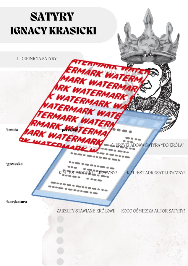📒Notatnik maturalny – Oświecenie (wprowadzenie, bajki, satyry, Hymn do miłości ojczyzny Ignacy Krasicki)