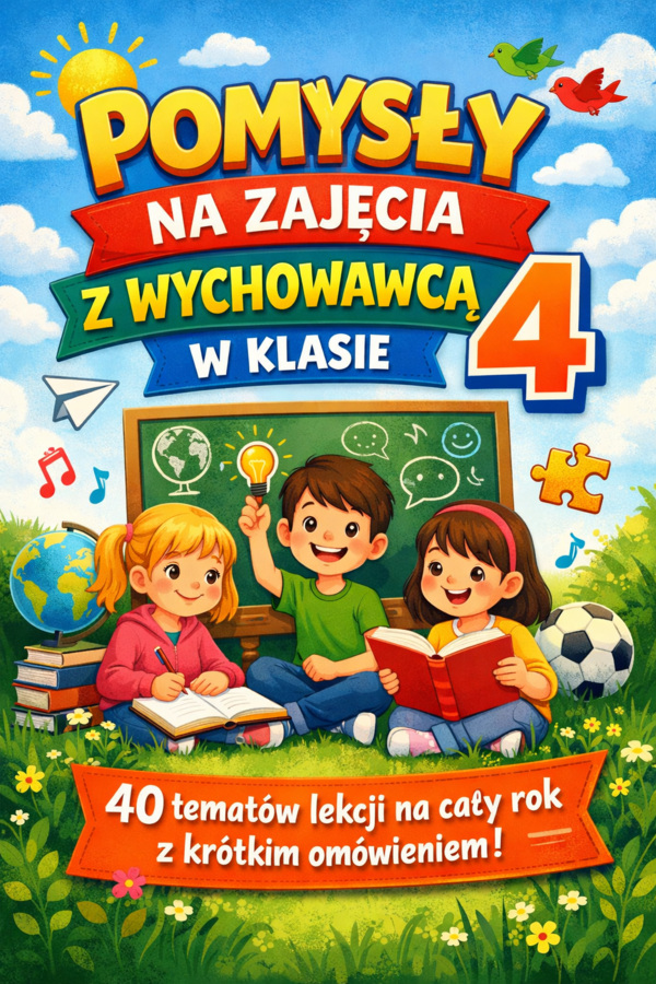 Klasa 4 - godziny wychowawcze | 40 tematów z krótkim omówieniem (plan na cały rok) | zajęcia z wychowawcą
