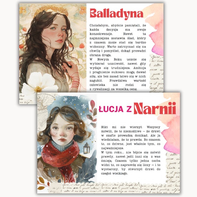 Listy na Nowy Rok od bohaterów lektur