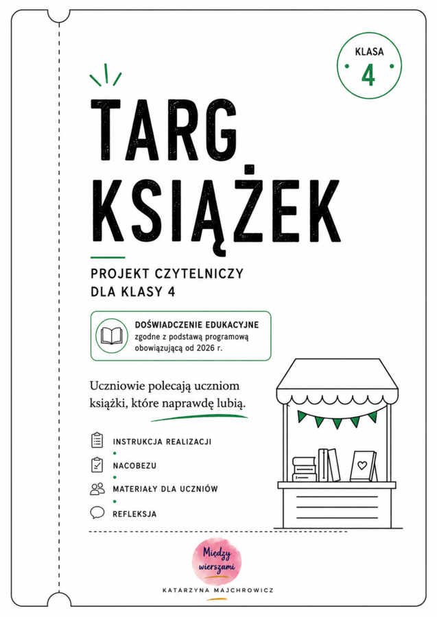 TARG KSIĄŻEK – projekt czytelniczy | doświadczenie edukacyjne | nowa podstawa 2026 | klasa 4