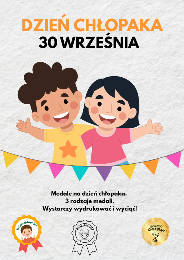 Medale na Dzień CHŁOPAKA
