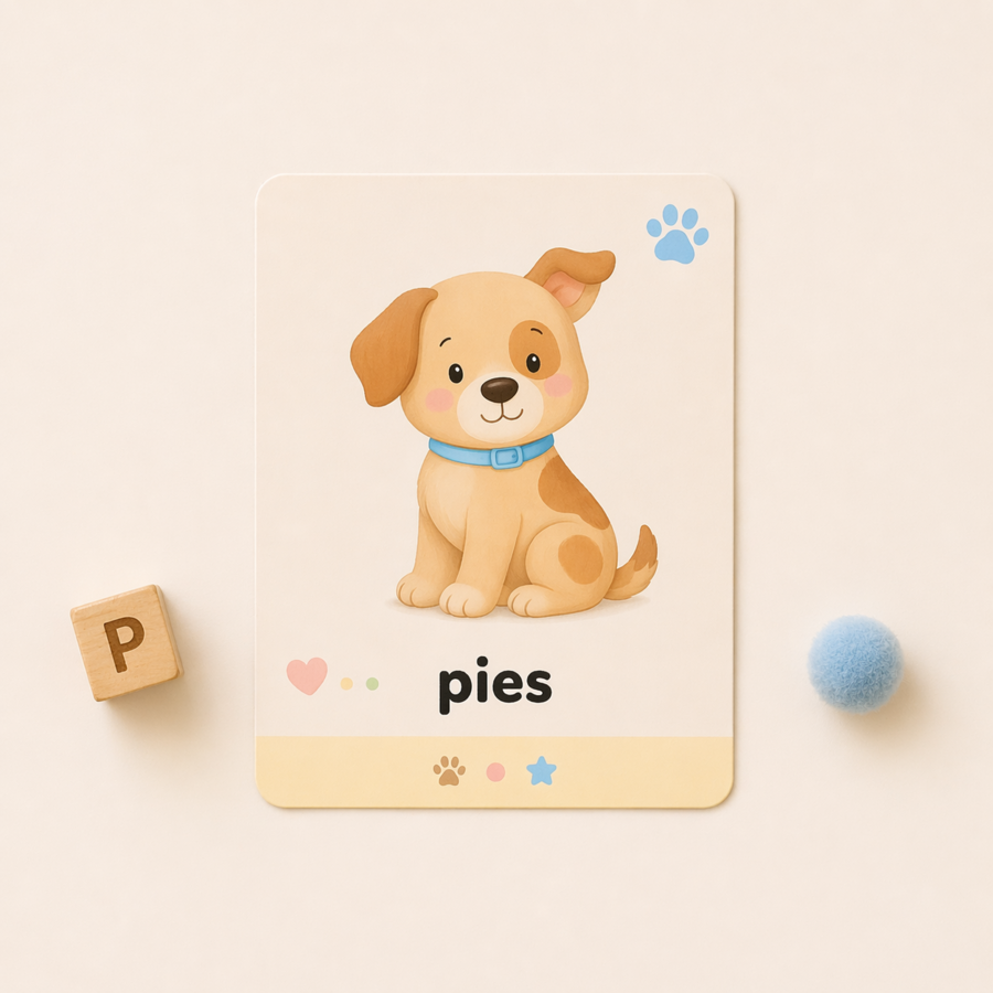 Miska, smycz, legowisko – pierwsze słowa o piesku