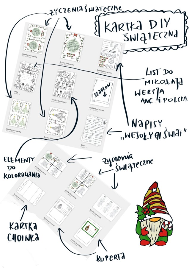 Świąteczna kartka diy