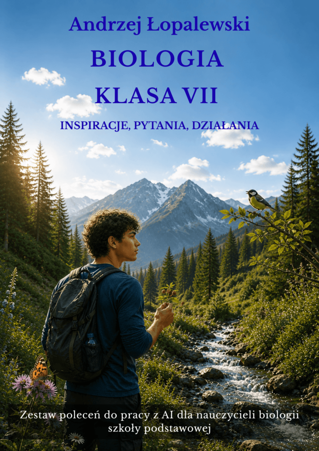 Biologia – klasa VII. Inspiracje, pytania, działania. Zestaw poleceń do pracy z AI dla nauczycieli biologii szkoły podstawowej