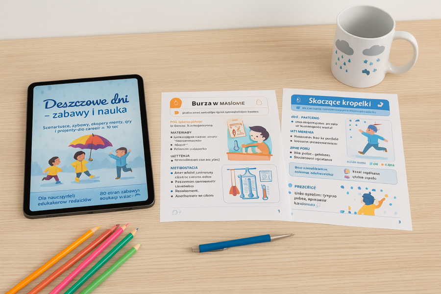 Deszczowe dni – zabawy i nauka