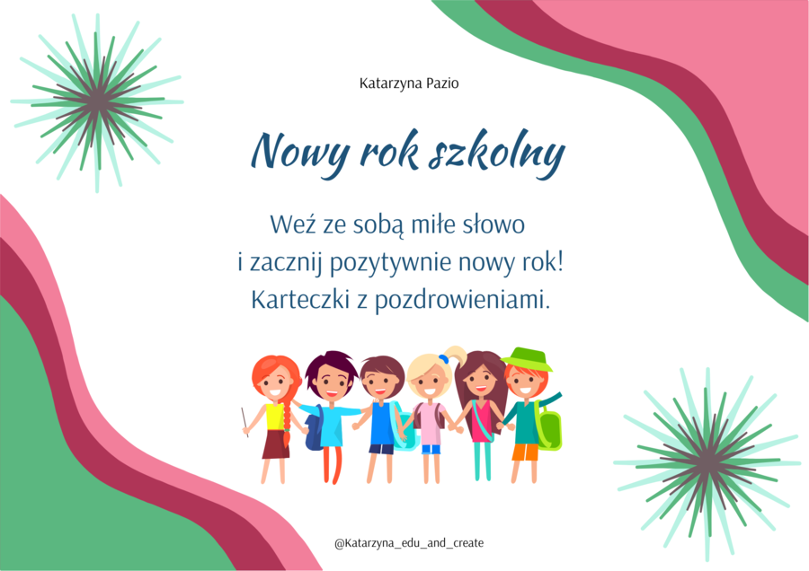 Nowy rok szkolny – karteczki z miłymi słowami