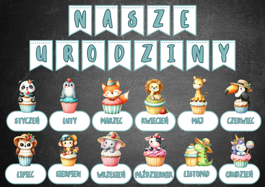 NASZE URODZINY KALENDARZ URODZIN