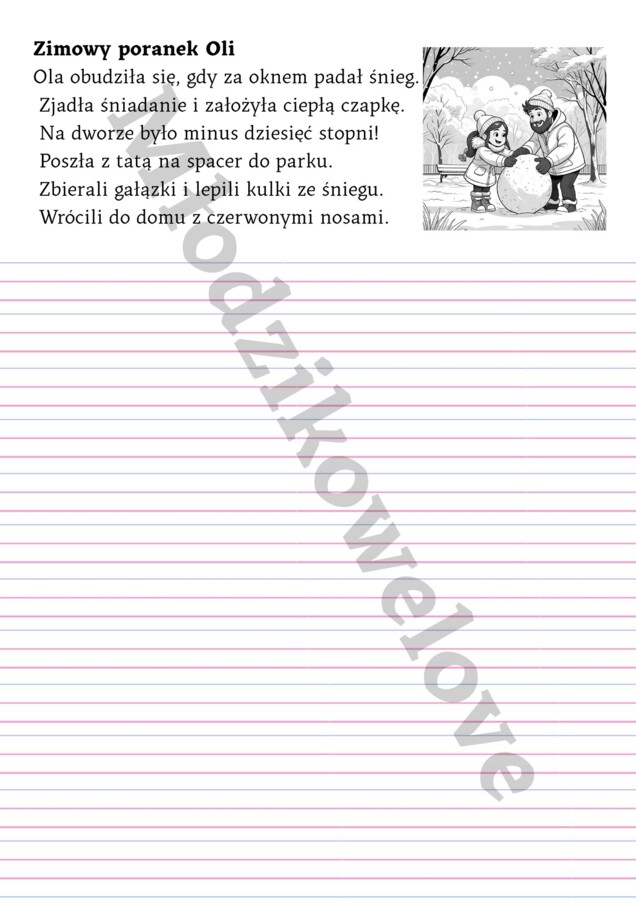 Czytanie ze zrozumieniem, układanie pytań