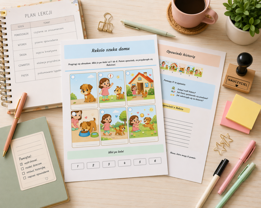 Reksio szuka domu. Historyjka obrazkowa