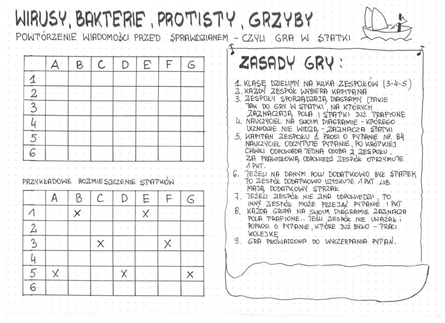 klasa 5 - GRA W STATKI
