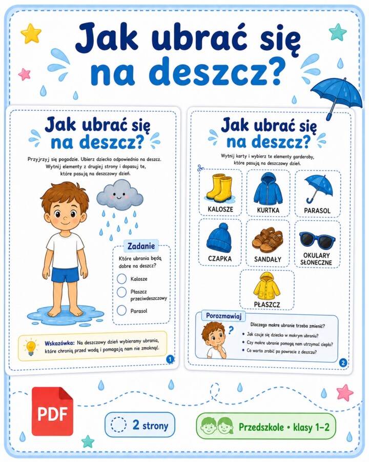 Jak ubrać się na deszcz?