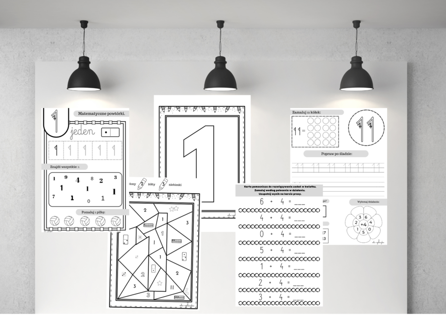 Pisownia cyfr od 0 do 21
