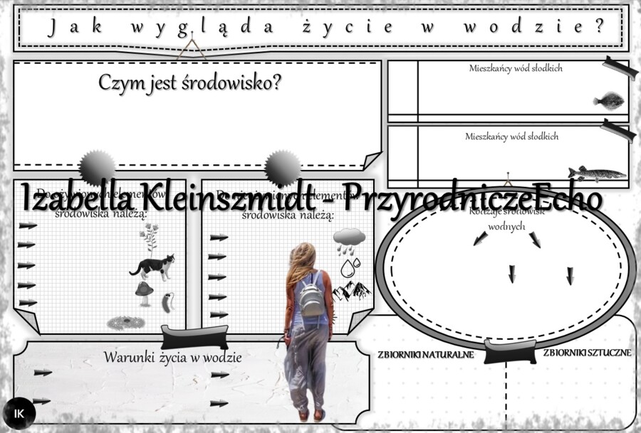 Karta pracy „Jak wygląda życie w wodzie?” wykonana w power point do edycji. Przyroda 4, „Środowisko życia organizmów” na podstawie wydawnictwa WSiP