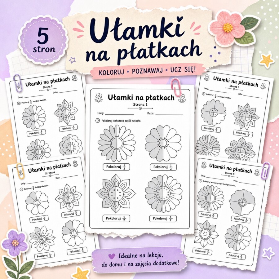 Ułamki na płatkach