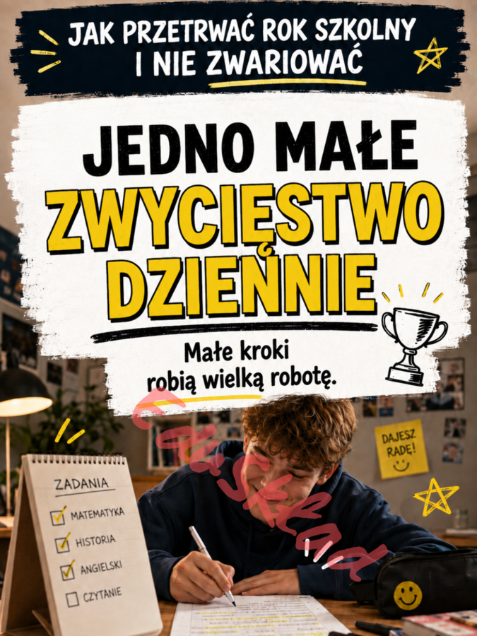 „Jak przetrwać rok szkolny i nie zwariować” – gazetka korytarzowa dla uczniów