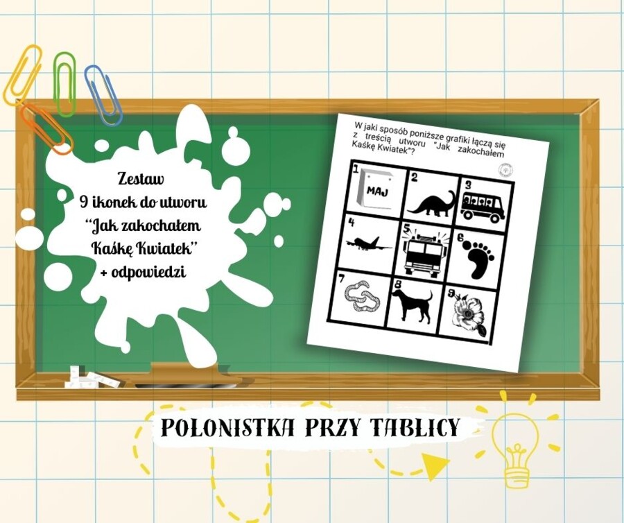 IKONKI OBRAZKI GRAFIKI "Jak zakochałem Kaśkę Kwiatek" WKLEJKA
