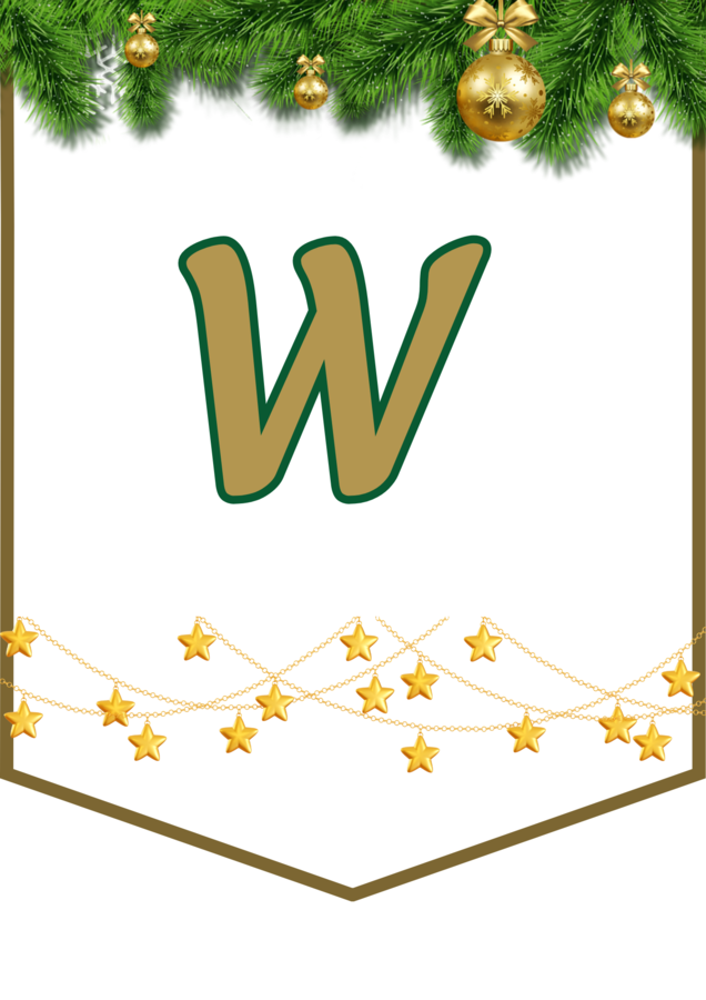 WESOŁYCH ŚWIĄT – Boże Narodzenie – GIRLANDA – biblioteka – świetlica – przedszkole – gazetka – wersja 3