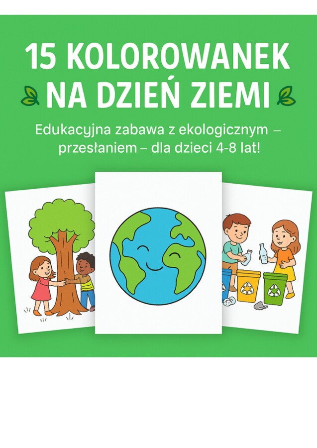 15 kolorowanek na Dzień Ziemi