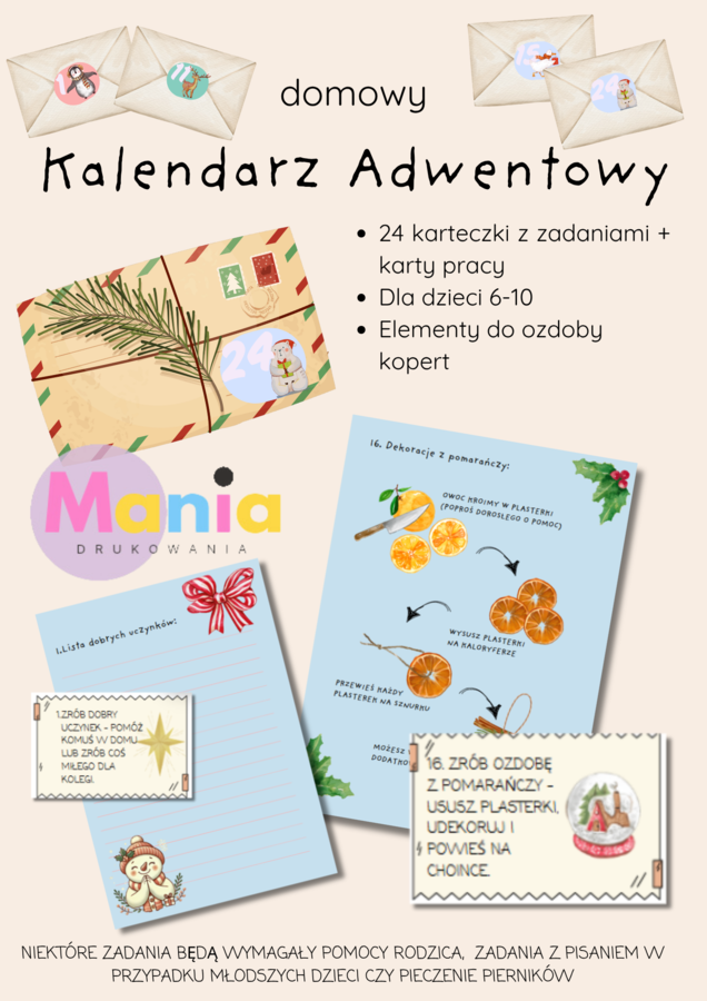 Domowy Kalendarz Adwentowy